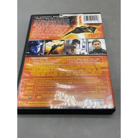Stealth DVD English rated PG13 200 minutes sony widescreen READ - Picture 2 of 5